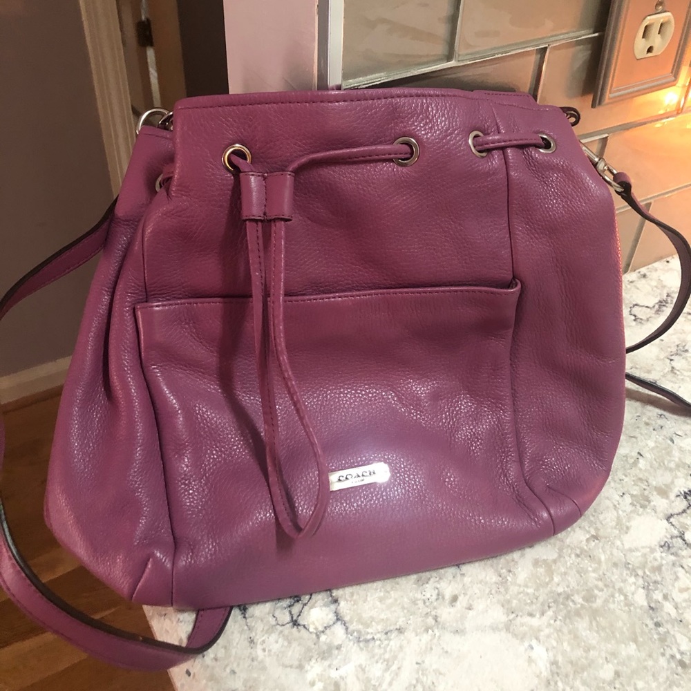 Coach drawstring purse